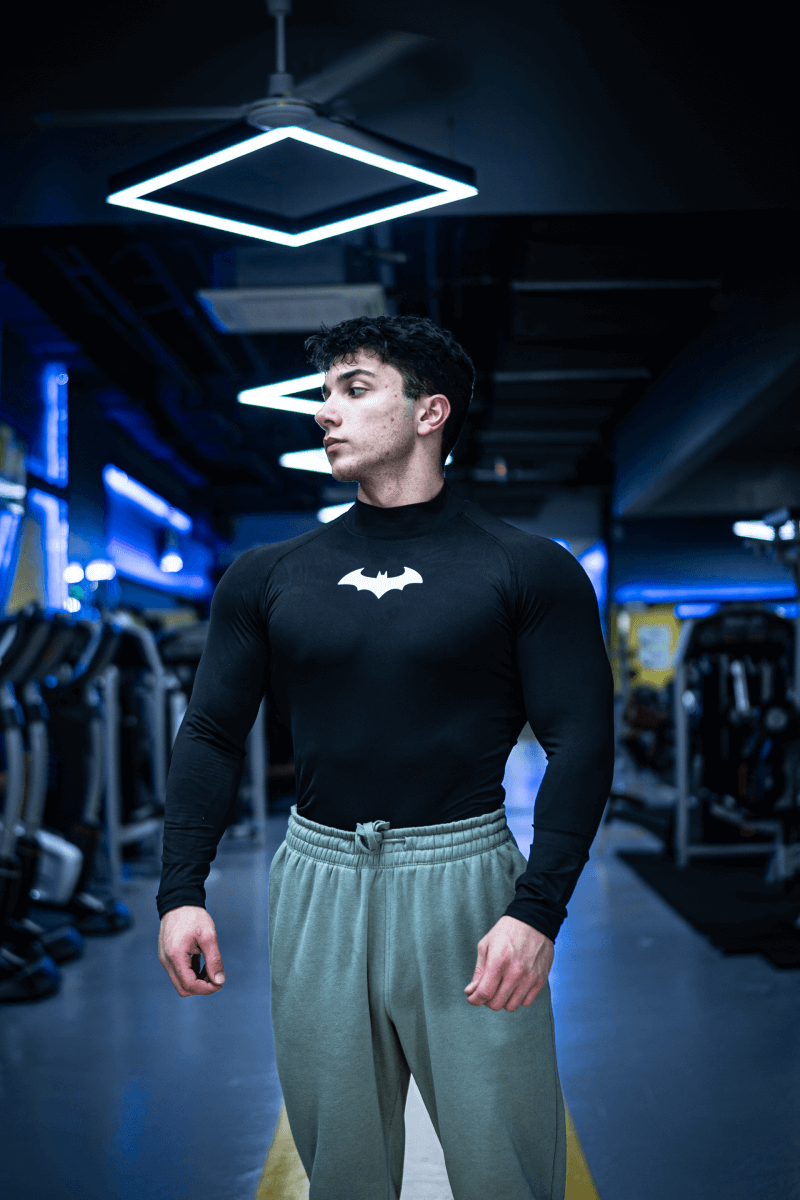 BATMAN UZUN KOLLU SIYAH COMPRESSION